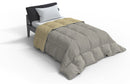 Trapunta Invernale Doubleface 300gr Panna\/Grigio Chiaro