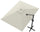 Dezentraler Gartenschirm 2 x 3 m aus Aluminium-Creme-Polyestergewebe
