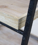 Mobile  Braiden 52x41x99,5 h cm in Metallo Nero