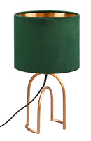 Lampada da Tavolo da Interno Attacco E14 in Metallo Oro