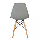 Sedia Moritz Grigia 53x47x82 h cm in Legno Grigio