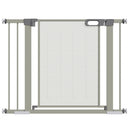 Cancelletto di Sicurezza per Cani Estensibile con Chiusura Automatica 75-103x76 cm Grigio 