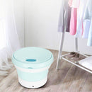 Mini Lavatrice Portatile Pieghevole da Campeggio 25x31 cm Verde