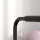 Set 2 Barre per Dip Parallele 4 Altezze Regolabili 70x50x80-105 cm Maniglie Antiscivolo in Acciaio Nero 