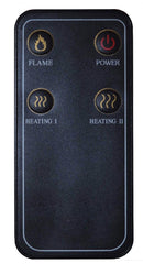 Camino Elettrico da Parete Effetto Fiamma 1800W Ruby Fires Varese