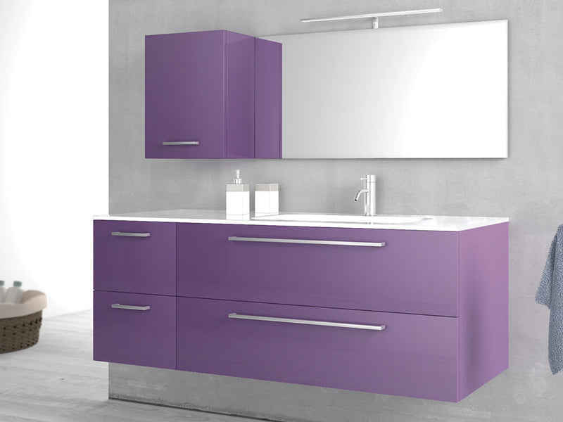 Mobile da Bagno sospeso Samoa 01C Laccato Viola TFT
