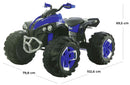 Quad Elettrico per Bambini 12V Kidfun New Quad Blu
