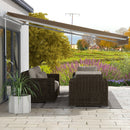 Tenda da Sole per Esterno Avvolgibile a Bracci 350x250 cm con Apertura a Manovella Giallo