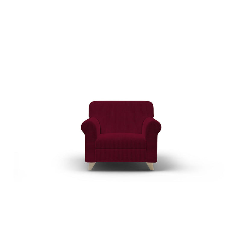 Copridivano Elasticizzato in Poliestere Iris Bordeaux Varie Misure