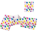 Set 10 Scatole cartone palloncini multicolor rettangolare 