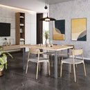 Set 4 Gambe Tavolo 50x50 mm in Acciaio Emuca Alluminio