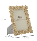 Cornice Flom 20,5x2,2x25,8 cm in Poliresina e Vetro