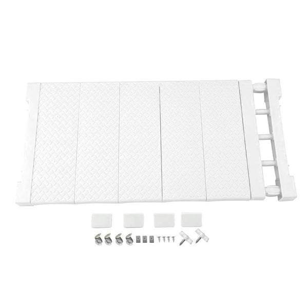 prezzo Ausziehbares Regal für Schränke 35 x 45 cm Teleskop-Möbelregal Weiß