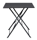 Tavolo Pieghevole da Giardino 110x70x72 cm in Ferro Antracite