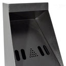 Posacenere a Colonna 23,5x86x23,5 cm in Metallo Nero 5L per Interno Esterno