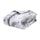Doppelsteppdecke mit Aufdruck aus Baumwollperkal 100gr Garrini Lauren Grey