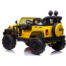 Macchina Elettrica per Bambini 2 Posti Maxi Fuoristrada 12V Gialla