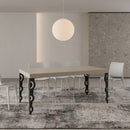 Tavolo Allungabile 180-440x90x77 cm Karamay Cashmere Telaio Antracite 