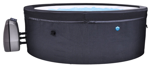 Halbstarrer beheizter Outdoor-Whirlpool 4-Sitzer Ø156x70 cm NetSpa Vita Nera sconto