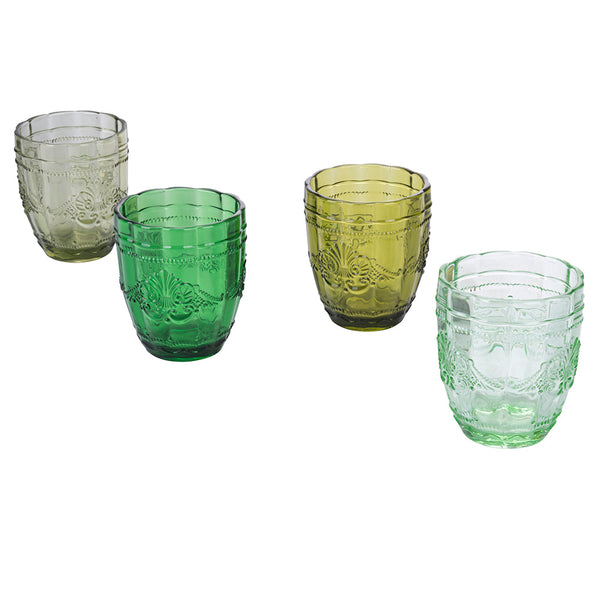 Set mit 4 Syrah Greenery Wassergläsern in Villa d'Este Home Tivoli Green Glass acquista
