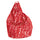 Hocker Sitzsack aus Avalli Red Big City Polyester