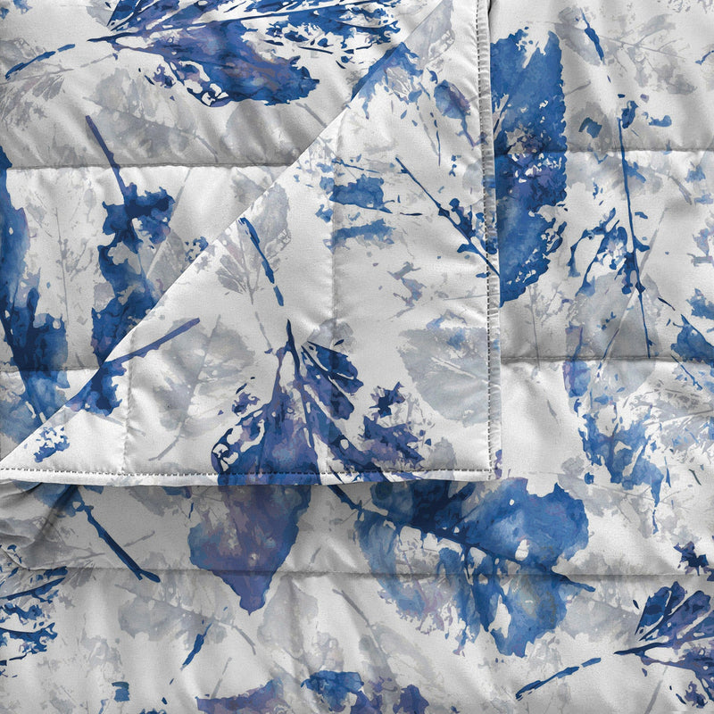 Trapuntino Estivo in Microfibra 100 gr con Stampa Foglie Basic Varie Misure