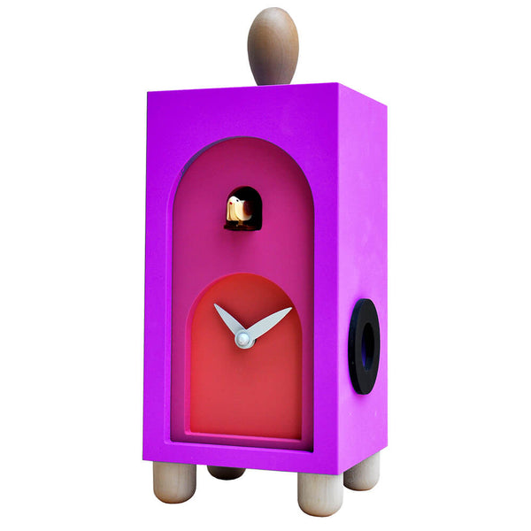 prezzo Freistehende Kuckucksuhr 12X31X11Cm Pirondini Italia Rainbow Purple