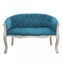 Divano Coleman 107x61x70 h cm in Velluto Blu