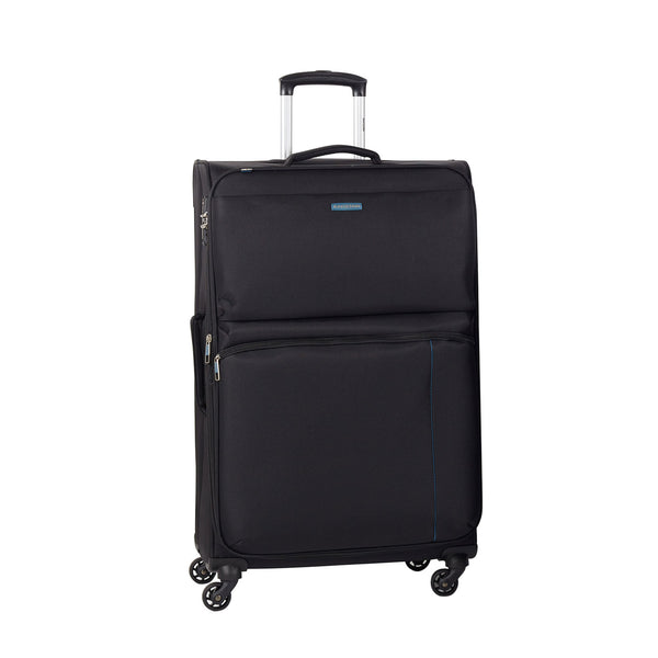 Trolley Valigia Grande Espandibile in Poliestere TSA Ravizzoni Manila Nero sconto