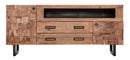 Mobile Mumbai 175x40x77 cm in Legno di Acacia e in Ferro Marrone e Nero