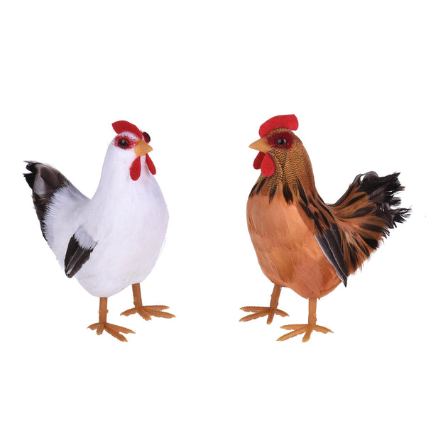 prezzo Set 4 Galline Decorative H 13 cm