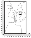 Pannello da Muro Kiss 60x1x90 cm in Ferro 