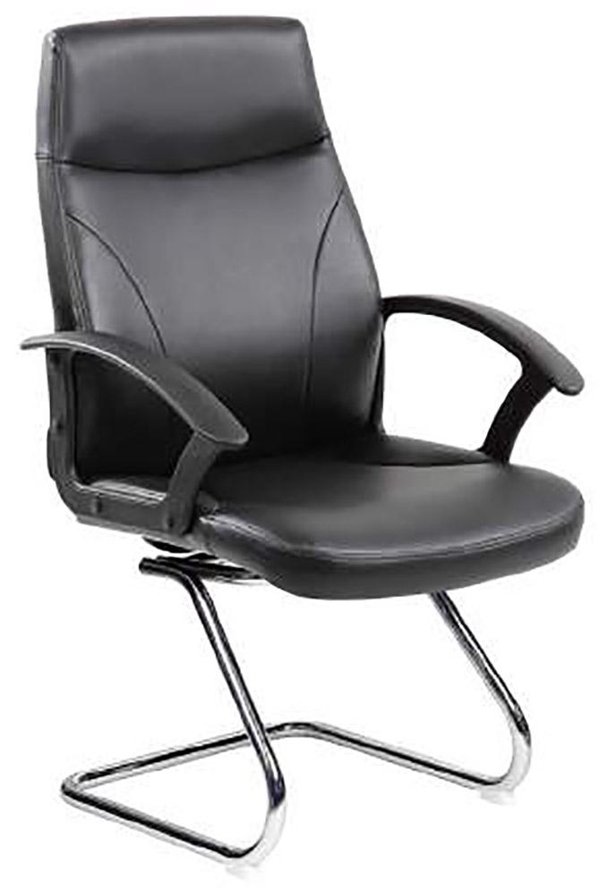 Sedia Poltrona Attesa da Ufficio in Similpelle Tosini Richmond Nera