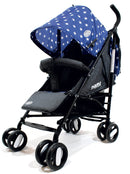 Passeggino Leggero per Bambini Pieghevole con Borsa Nemo Blu con Stelle