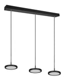 Lampada a Sospensione da Interno a LED in Metallo Nero Opaco