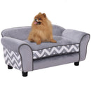 Divanetto Cuccia per Animali Domestici Grigio 73.5x41x33 cm 