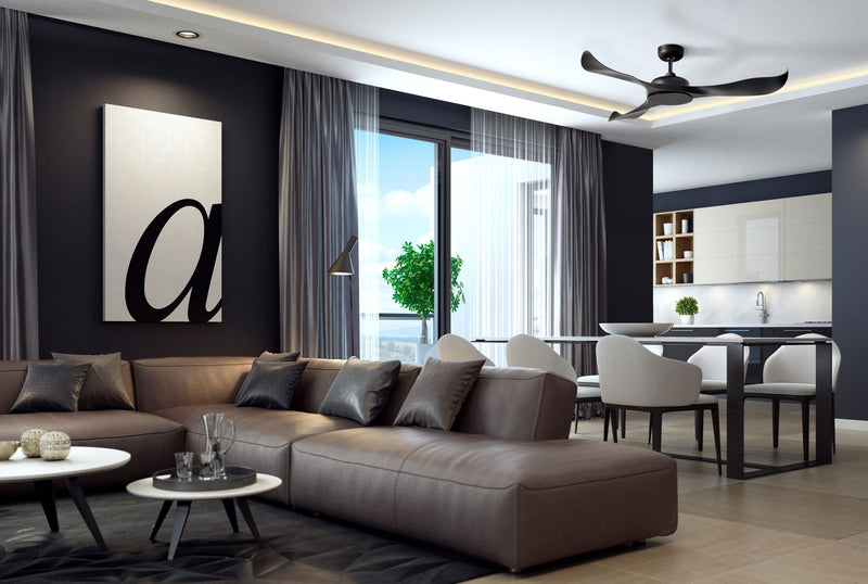 Ventilatore da Soffitto con 3 Pale in Abs Ø132 cm 5 Velocità Martec Scorpion Bianco