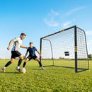 Porta da Calcio 3x1,2x2 m con Rete e Imbottitura in EPE Giallo      