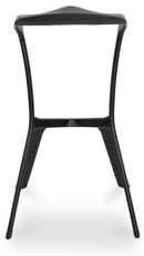 Sgabello da Bar Casa Cucina in Polipropilene Vandi Nero