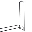 Portalegna per Camino 122x35x122 cm in Ferro  Nero