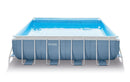Piscina Fuori Terra Quadrata H107x427x427cm con Pompa Scaletta e Teli Intex Prism Frame