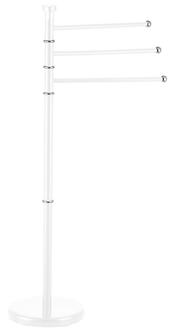 Freistehender Handtuchhalter 3 Arme 22 x 22 x 85,8 cm in Fadi White Steel acquista