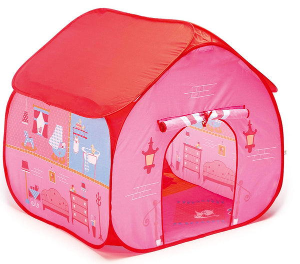 Spielhauszelt für Kinder Selbstöffnendes Fun 2 Give Pink Dollhouse prezzo