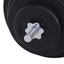 Set Bilanciere 170 cm in Ferro Zigrinato con con 8 Dischi Peso Regolabile 70Kg 