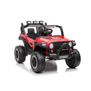 Macchina Elettrica per Bambini 12V Fuoristrada Offroad Mountain Rosso 