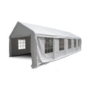 Tendostruttura Impermeabile 4x10m con 10 Finestre Telo in PVC Taddei Maxi