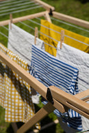 Stendibiancheria Pieghevole in Legno di Faggio 60x178x105 cm