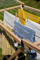 Stendibiancheria Pieghevole in Legno di Faggio 60x178x105 cm