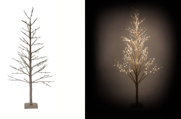 online Leuchtender Weihnachtsbaum 186 LED in Papier H150cm Adami Gold