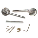 Maniglie Sydney per Porta da Interno Ø50 mm Alluminio e Zama Nickel Satinato 5 Set. Emuca